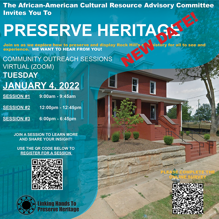 Preserve Heritage Community Outreach Sessions