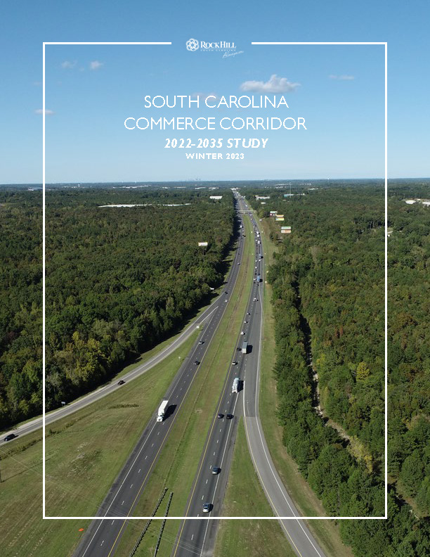 map of South Carolina Commerce Corridor study area